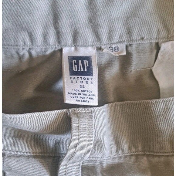 GAP Khaki Tan Shorts Men's Size 38 (8" Inseam) Casual Chino Cotton Summer Wear - Picture 4 of 5